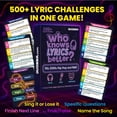 thumbnail image 3 of QUOKKA Card Game for Adults - Music Trivia Family Party Game - Who Knows Lyrics Better? Hip-Hop R&B, 3 of 7