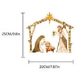 thumbnail image 2 of Rdhnmea Nativity Sets for Christmas Outdoor Metal Nativity Scene Yard Stake Lighted Christmas Decoration Christmas Outside Decor, 2 of 9