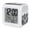 Gray, Charcoal, Silver, variant on Abstract Pine Trees Digital Alarm Clock for Bedrooms,Smart LED Alarm Clock with 7 Color Changing Night Light,Gray Forest Fogged Mist Contemporary Zen Silent Wake Up Clocks for Sleep Study 3.2"x3.2"