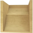 thumbnail image 4 of 12"W x 12"D x 12"H Wide Crestline Rough Cedar Woodgrain TimberThane Corbel, Primed Tan, 4 of 6
