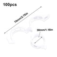 thumbnail image 4 of 100 Uds Clips Soporte para Plantas Plástico Reutilizables Tomate Vegetal () Blanco, 4 of 5