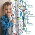 thumbnail image 3 of Blackout Kids Curtains,Colorful Cartoon Dinosaurs Balloons Pattern Childrens Insulated Curtains Set Of 2,Bedroom Essentials,Toddler Room Decor 42"x54", 3 of 5