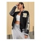 thumbnail image 3 of Chamarra De Calle Unisex Ropa Deportiva De Cuero Bordada, 3 of 8
