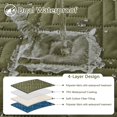 thumbnail image 2 of Smiry Waterproof Dog Couch Covers, Washable Dog Blankets For Sofa & Bed, Reversible Furniture Protector For Pets (40x80 Inch, Green/Navy), 2 of 7