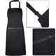 thumbnail image 4 of Disfraz de chef SATINIOR para mujer y hombre con delantal y gorro de chef, color negro, 4 of 6