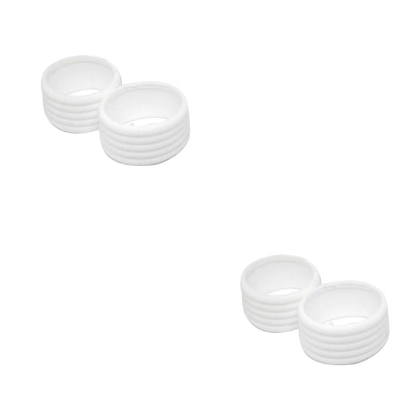 Advancent 2 piezas de empuñadura de raqueta de tenis, anillo elástico, Kit de fijación de sobregrip, cinta de agarre, Protector de acabado, accesorios Blanco 2piezas Advancent CBP165273