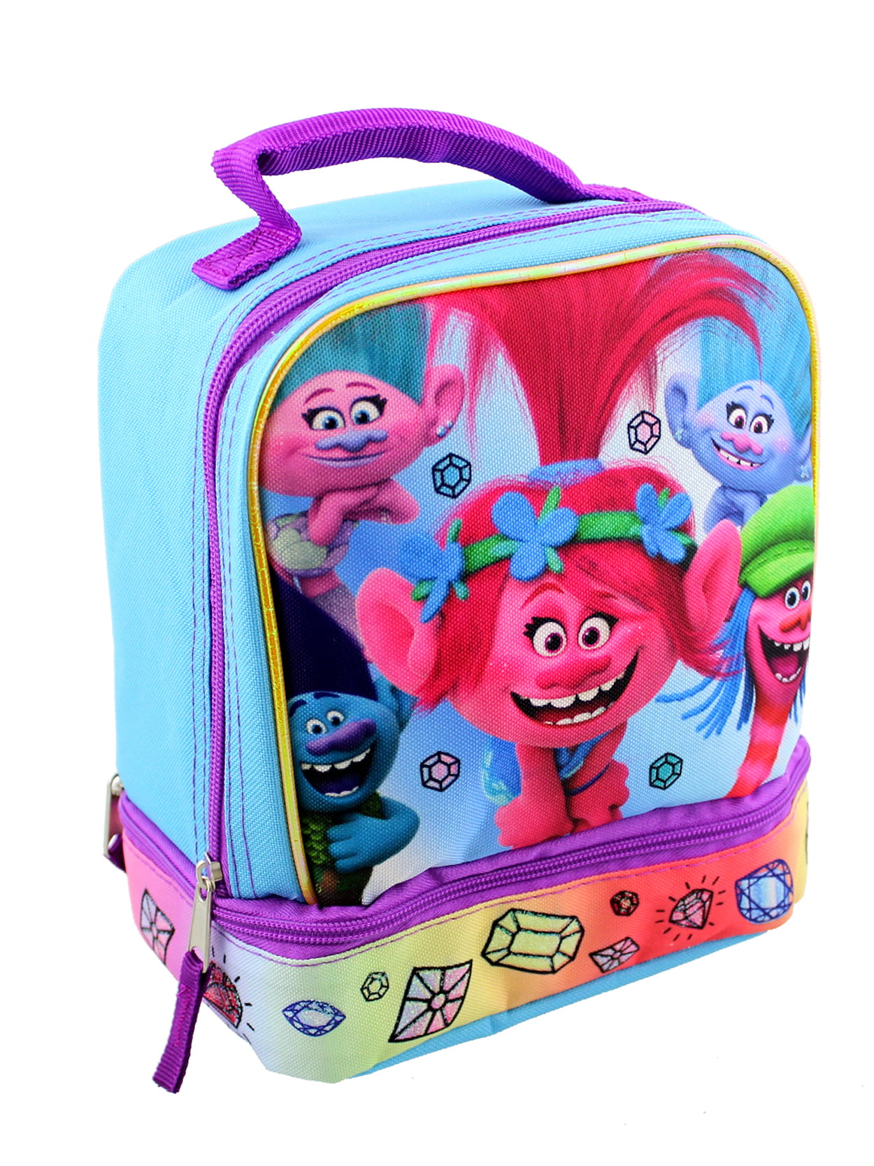 Details about   NWT TROLLS WORLD TOUR Insulated Kids Lunch Bag Tote W/ Bottle Pocket Inner Pouch 