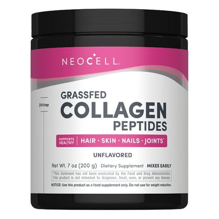 Grass Fed Collagen Peptides Powder | 7 oz | Unflavored | Healthy Hair, Skin, and Nails | by NeoCell