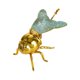 thumbnail image 5 of Tarro de miel de abeja con cuchara, azucarero, bote para café, moderno y multifuncional, abeja Oro y verde, 5 of 9