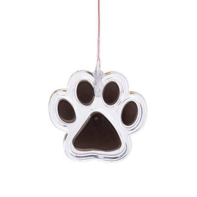 Bewildely Carillones de viento con energía solar Luz Linda moda Animal Pawprint Decoración Lámpara colgante Herramienta de iluminación de jardín para Iluminación y accesorios Bewildely HA072970-00B