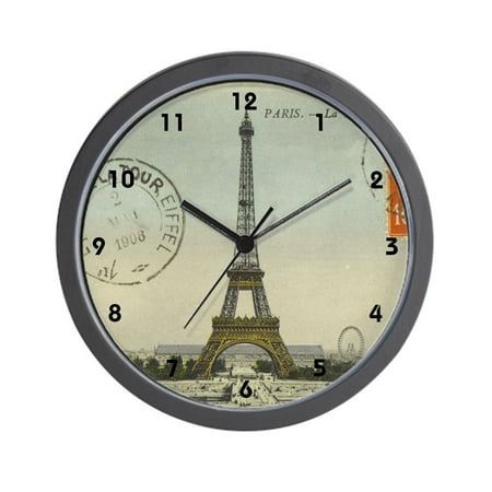 Infinity Eiffel Tower Wall Clock - CafePress - Vintage Paris Eiffel Tower - Unique Decorative 10