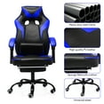 thumbnail image 5 of Heavy Duty Backrest Cushion Leather Office Chair Gaming Racing Chair High Back Ergonomic Swivel Executive Chair With Footrest Home Office Furniture, 5 of 9