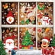 thumbnail image 2 of hojas de calcomanías navideñas para ventanas, Papá Noel, ciervo, muñeco de nieve, copo de nieve, decoración para niños, hogar, escuela, oficina, fiesta de vacaciones de invierno, 2 of 5
