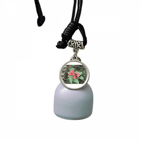 

Red Flower Candle Art Deco Fashion Wind Chimes Bell Car Pendant