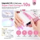 thumbnail image 2 of Lámpara de uñas UV SAVILAND con purpurina rosa, pantalla LCD de 12 W, temporizador de 20 a 60, 2 of 7