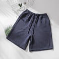 thumbnail image 4 of Fashion Mens Casual Solid Color Spring And Summer Comfortable Pajama Shorts, 4 of 9
