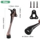 thumbnail image 3 of Uxcell 1-Pack Topes de Puerta, Tope de Puerta de Caída de Aleación de Aluminio de 6 Pulgadas con Altura Ajustable [Tono Cobre], 3 of 7