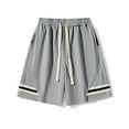 thumbnail image 2 of Erwazi Men's Sweat Shorts Drawstring Waist Summer Casual Relaxed Fit Joggers Sports SweatShorts with Zip Pockets, 2 of 4