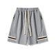 thumbnail image 1 of pstuiky Pantalones cortos para hombre, Pantalones cortos casuales cómodos de moda para hombre, de color liso, con cintura elástica regular, para playa Pantalones cortos de golf, 1 of 4