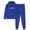 Blue, variant on JURANMO Womens Sport Outfits 2 Piece Fall Sets Fashion Print Hooded Sweatshirts with Kangaroo Pocket Drawstring Elastic Waist Sweatpants Two Piece Sweatsuit Deals of the Day Blue XXXL