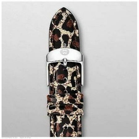 - 18mm Patent Leather Kenia Leopard Watch Strap MS18AA350552