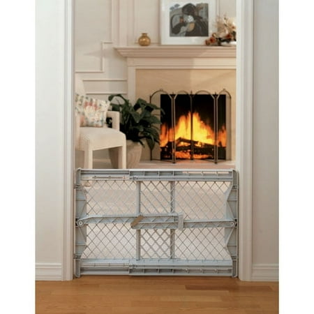 Toddleroo by North States Top-Notch Baby Safety Gate, Gray