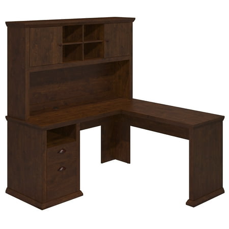 UPC: 0042976011215 | Bush Furniture Yorktown L Shaped Desk with Hutch