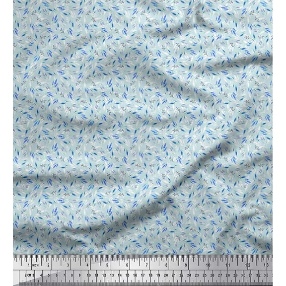 Soimoi Cotton Duck Fabric Floral Shirting Printed Craft Fabric by The Yard 42 Inch Wide