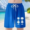 thumbnail image 2 of Big Boy Swim Trunks 16-18 Years Bath Suit Boy Athletic Shorts Board Shorts Summer Shorts Basketball Shorts Summer Shorts Animal Graphic Drawstring Trunks Bottoms #Blue, 2 of 5