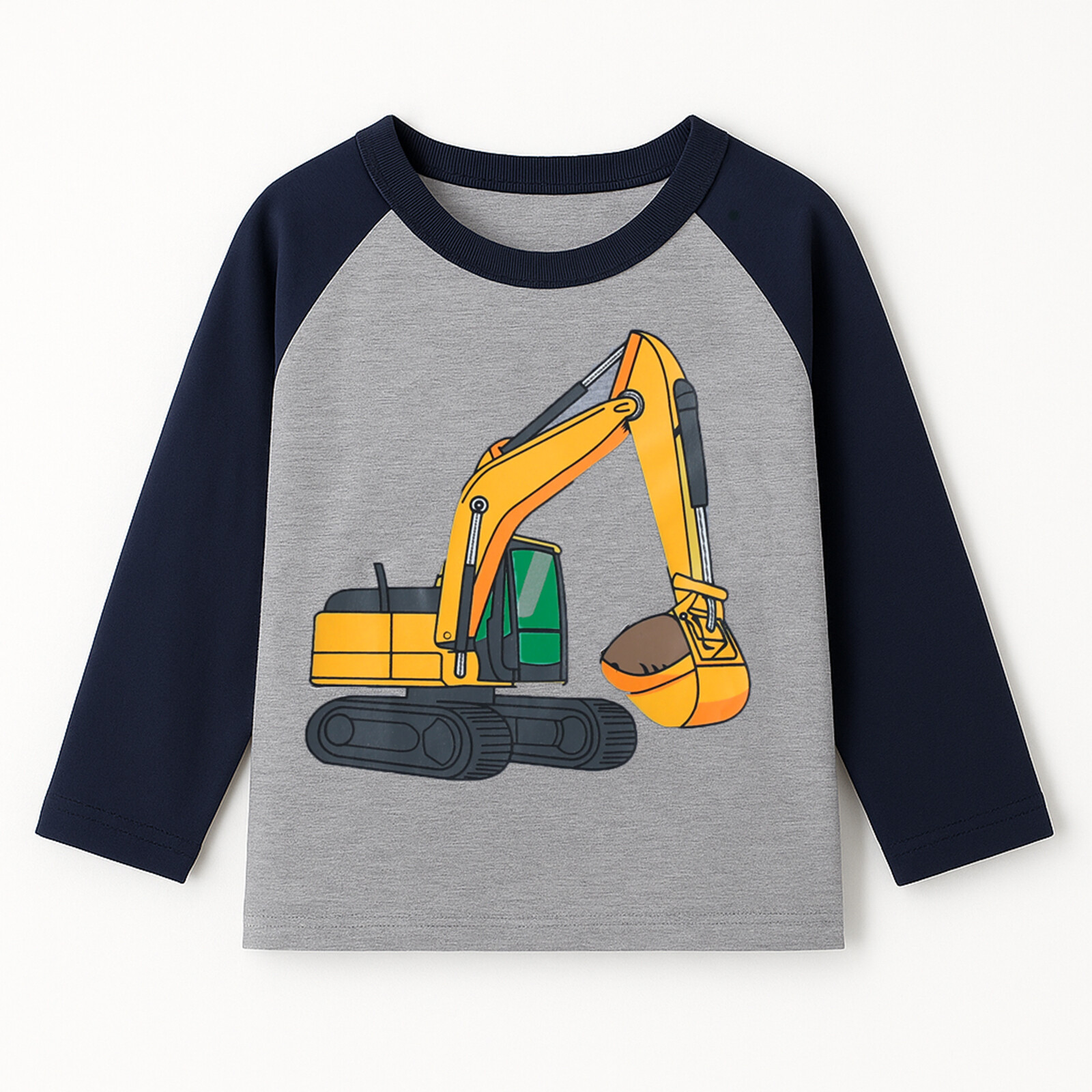 New Kids Boys Long Sleeve T-Shirt Fashion Cartoon Dinosaur Top Tee Clothing