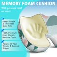 thumbnail image 5 of Premium Hawaiian Pattern Memory Foam Seat Cushion Ergonomic Chair Pad for Office Chair, Car, Airplane & Bleachers Sciatica, Tailbone Hip & Back Pain Relief - Chair Cushion for Long Office Workers., 5 of 5