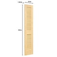 thumbnail image 2 of Kimberly Bay Louvered Solid Wood Primed Standard Door, 2 of 11