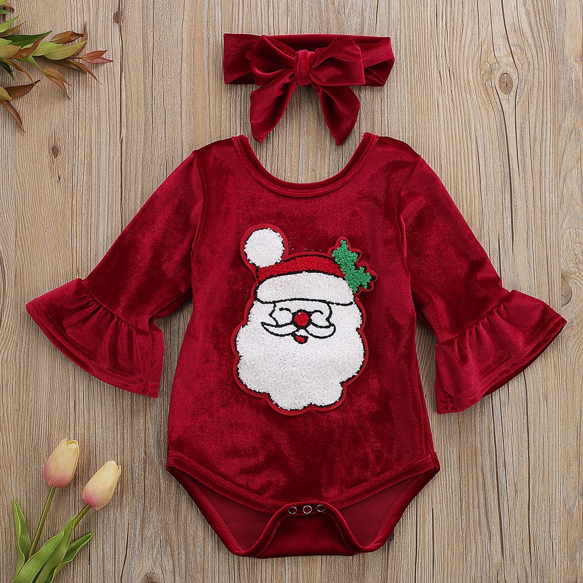 newborn baby girl christmas outfit