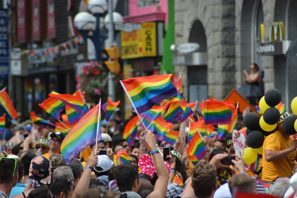 gay flag pride parade