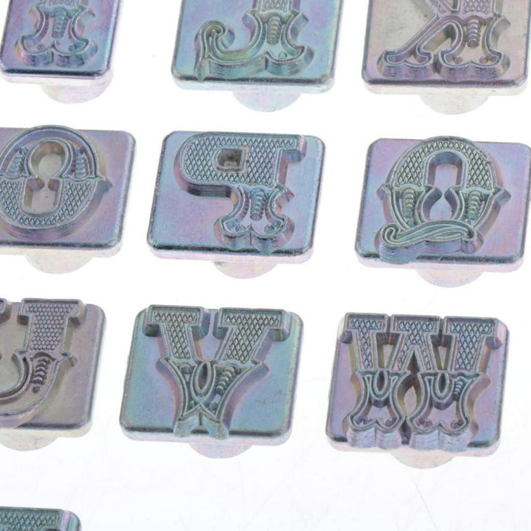 26 Metal Letter Stamps Punch Set for Leather Craft Stamps Tools
