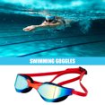 thumbnail image 4 of Gafas de natación impermeables de silicona Likrtyny Para adultos Lentes antivaho anti-UV rojo, 4 of 8