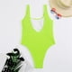 thumbnail image 4 of WILLBEST Trajes de Baño de Natación Para Mujer Trajes de Baño de Cintura Alta Para Mujer Traje de Baño Cruzado Con Lazo En La Espalda Traje de Baño Monokini Traje de Baño de 1 Pieza, 4 of 5