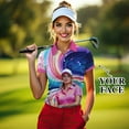 thumbnail image 3 of HOMYGIFTS Women’s Artistic Golf Polo Shirt – Vibrant Mosaic Golfer Design, 3 of 8