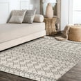 thumbnail image 3 of JONATHAN Y MOH209A-4 Izil Moroccan Beni Souk Cream/Gray 4 ft. x 6 ft. Area Rug, Bohemian Scandinavian, Pet Friendly, Stain Resistant, Easy to Clean, for Living Room; Kitchen, Bedroom, 3 of 11