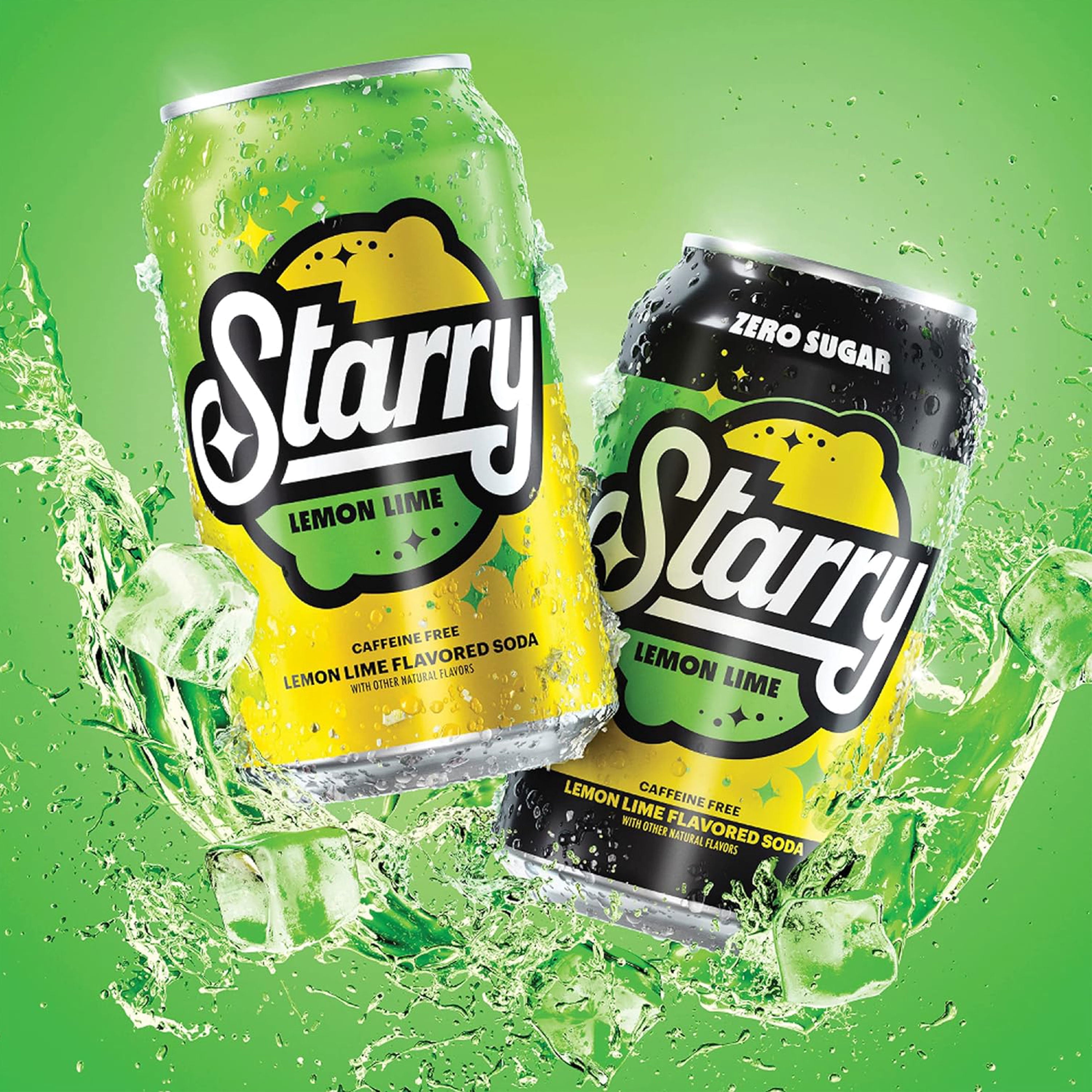 Starry Lemon Lime Soda Pop, 12 fl oz, 12 Pack Cans