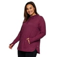 thumbnail image 1 of RBX Active Plus Size Women's Super Soft Lightweight Hoodie Tunic With Pocket, 1 of 4