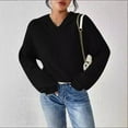 thumbnail image 2 of Uootdi Sweaters for Women V Neck Soft Ribbed Knit Long Sleeve Sweaters Lightweight Gift Cozy Fall Sweater Tops Shirts, 2 of 8