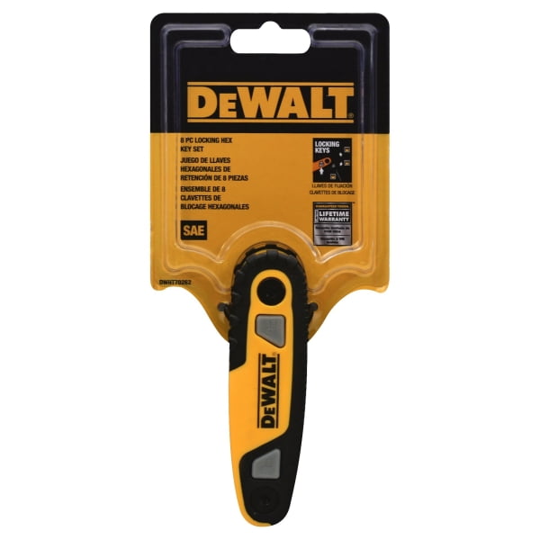 Dewalt DWHT70262M Folding Locking Hex Key Set SAE