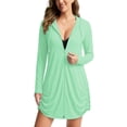 thumbnail image 2 of Shihyeh Women's UPF 50+ Swim Cover Up Sun Protection Hoodie Long Jacket SPF Lightweight Beach Cover Ups for Women, 2 of 7