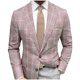 thumbnail image 1 of Puntoco Traje Informal Para Hombre, Para Negocios, Con Bolsillos, Botones, Cuello Abatible, Estampado, Abrigo Holgado, 1 of 7