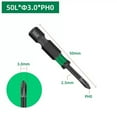 thumbnail image 4 of 14-Piece Magnetic Screwdriver Bits Set 50mm PH00 PH0 PH1 Cross Screwdriver Bits, 4 of 10