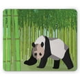 thumbnail image 1 of Geometric Forest Mouse Pad, Polygonal Design Inspired Panda Walking Among Bamboo Stalks, Rectangle Non-Slip Rubber Mousepad, Green Black and White, by Ambesonne, 1 of 2