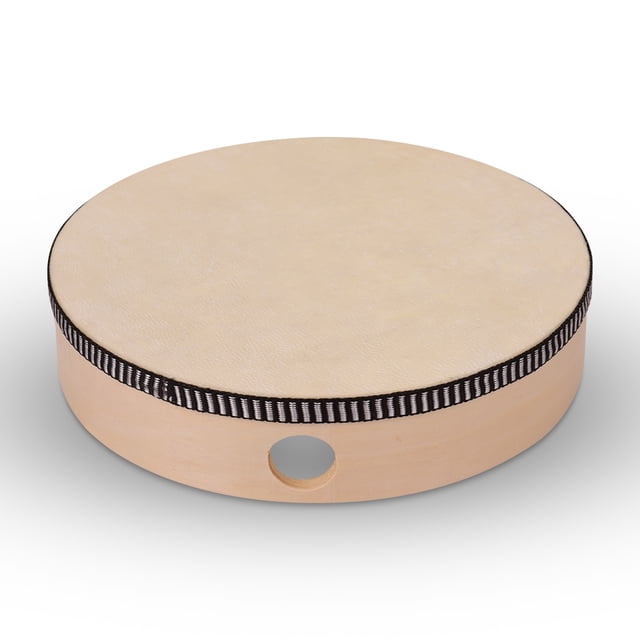 Tambor de mano de madera de 8 pulgadas Yeacher juguete de percusión para niños