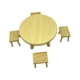 thumbnail image 2 of Mesa de comedor de madera para casa de muñecas, modelo de silla, para regalo de niños y niñas, escala 1:12, 2 of 9