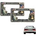 thumbnail image 1 of 250th Anniversary License Plate Frame, 250th Anniversary Commemorative License Plate Frame, License Plate Holder Aluminum Fits Standard, for Cars and Trucks (2PC), 1 of 6